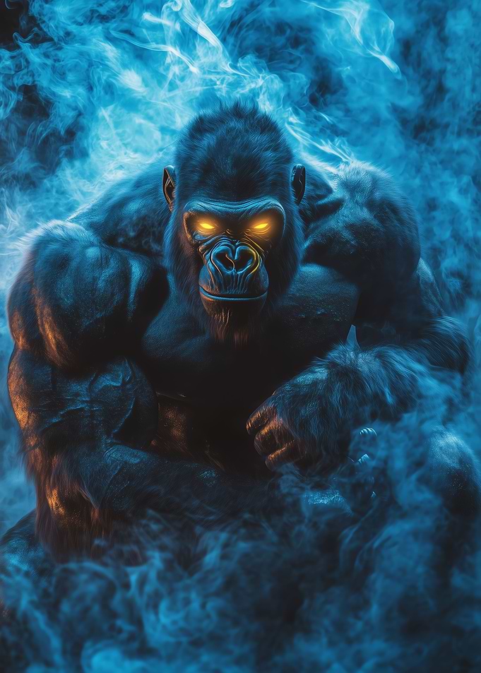 Fierce Muscular Gorilla