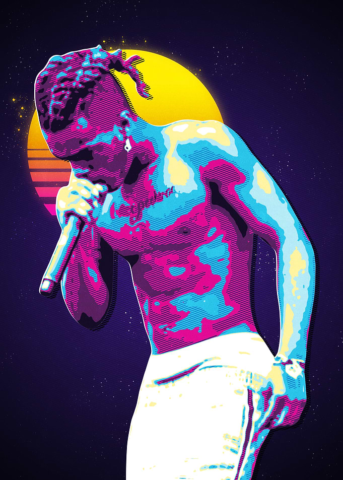 xxxtentacion retro 80s