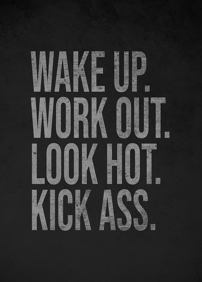 Motivational Gym Quote Poster