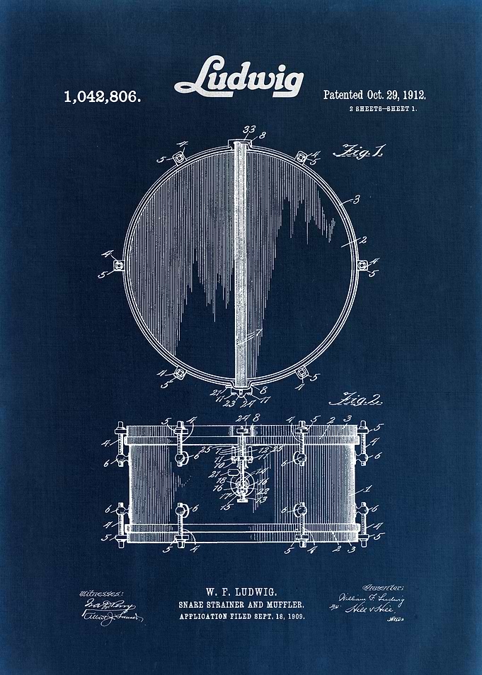 Ludwig Snare Drum Patent