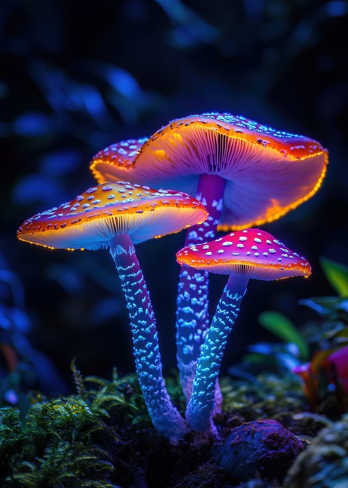 Glowing Mushrooms