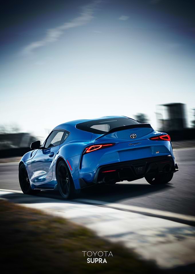 Toyota Supra on Track
