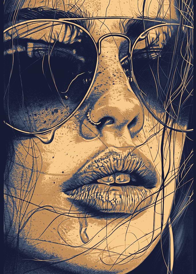 Close-up Portrait with Sunglasses