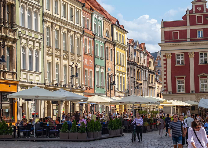 Poznań is a centre of trade, sport, education, technology and tourism, European City Square