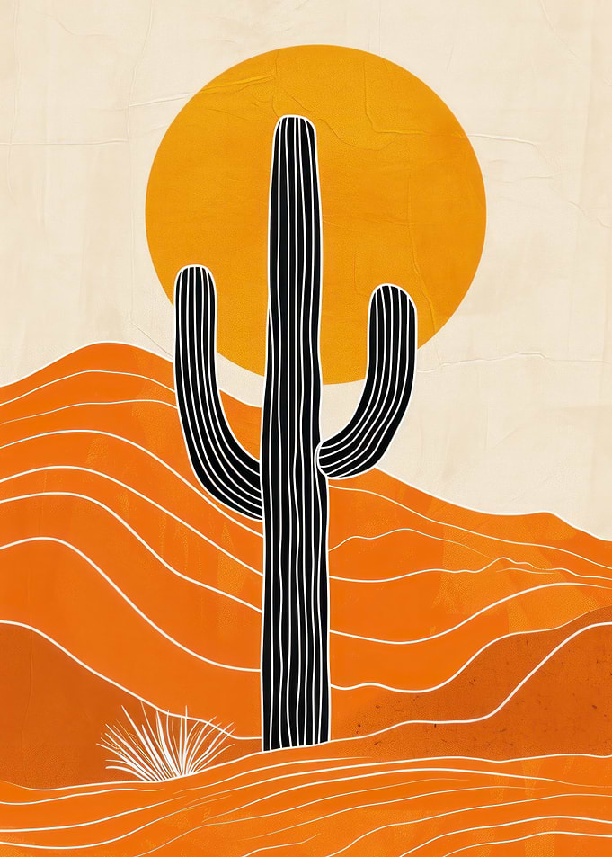 Desert Sunset Cactus