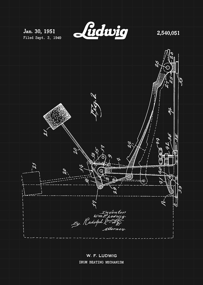 Ludwig Drum Beating Mechanism Patent