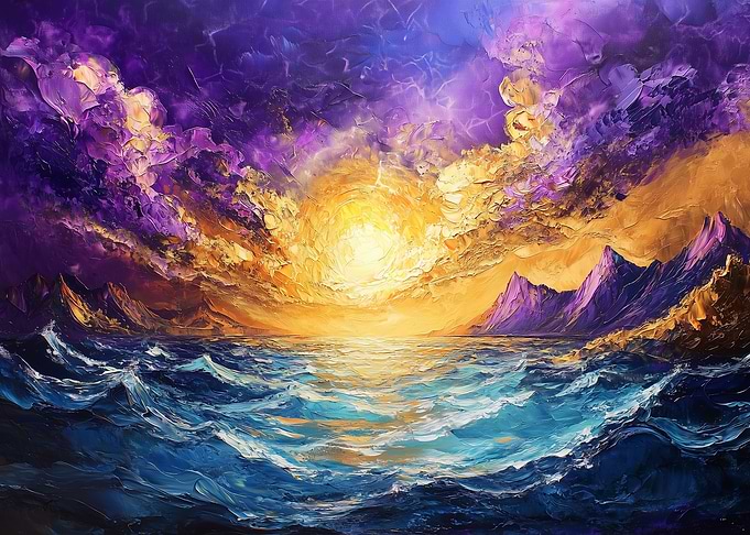 Golden Sunset Seascape