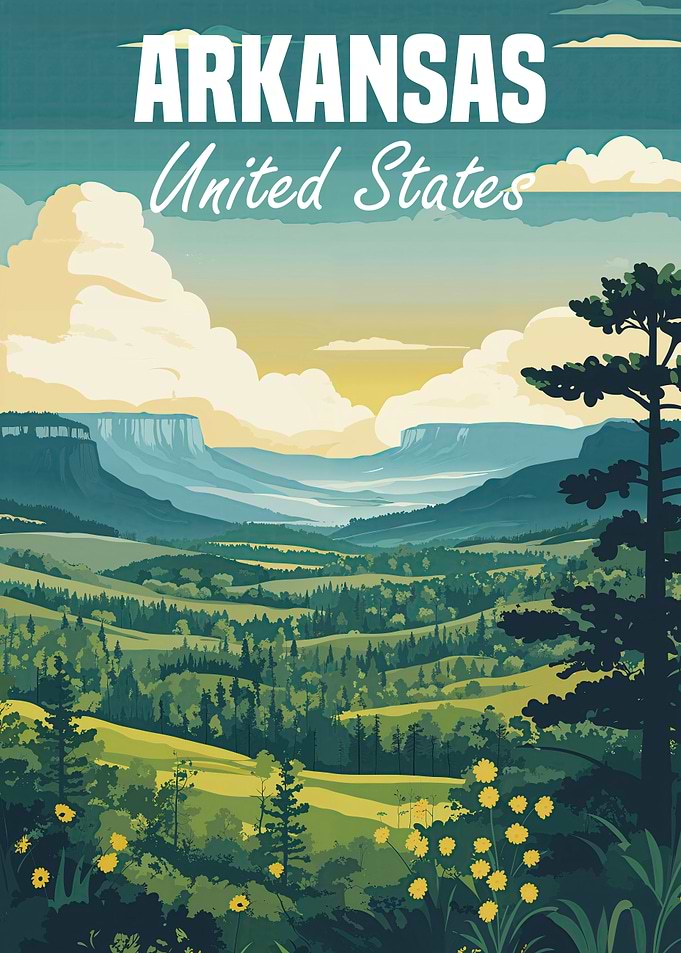Arkansas Landscape Poster