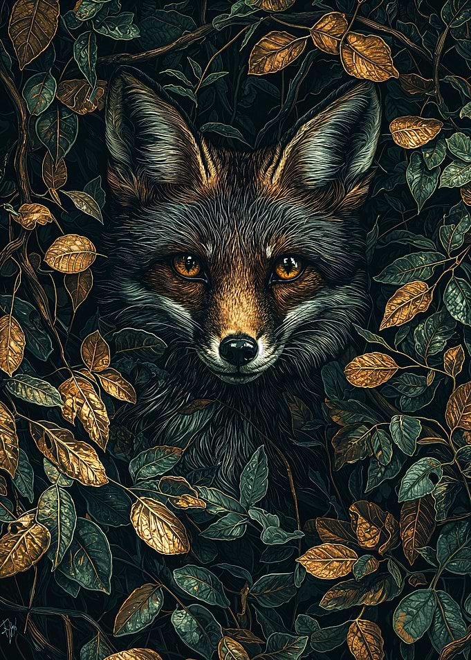 Fox in the Foliage