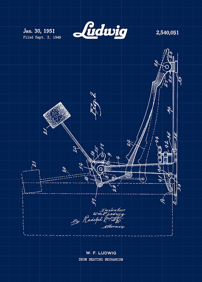 Ludwig Drum Beating Mechanism Patent
