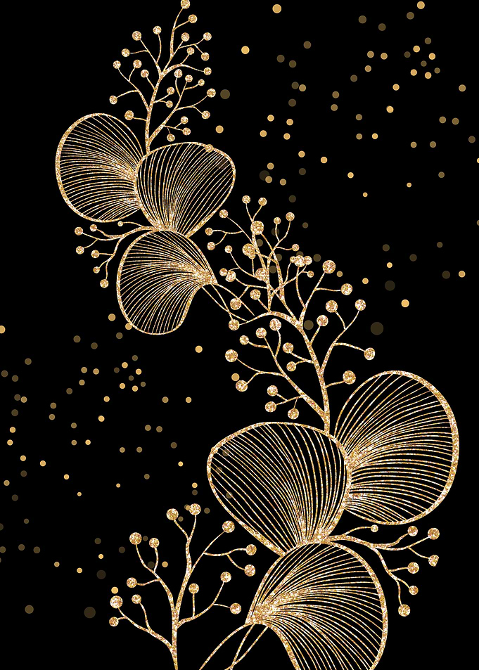 Gold Floral Design