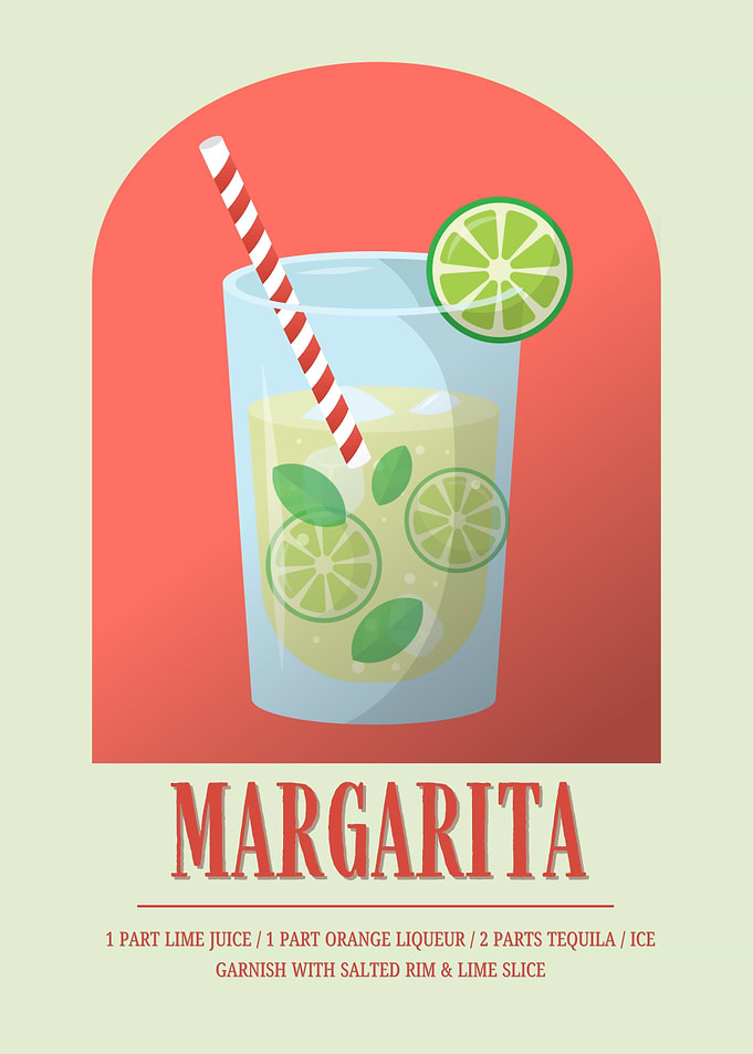 Margarita Cocktail Poster