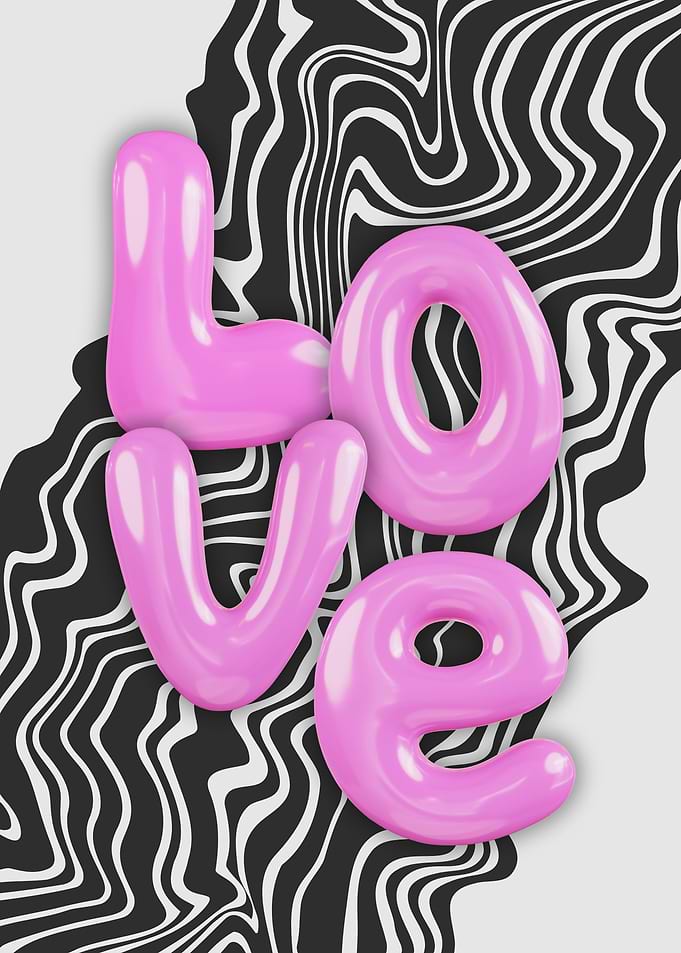 Pink Love Letters