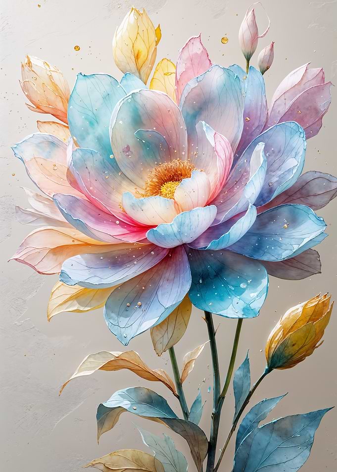 Watercolor Flower Bouquet