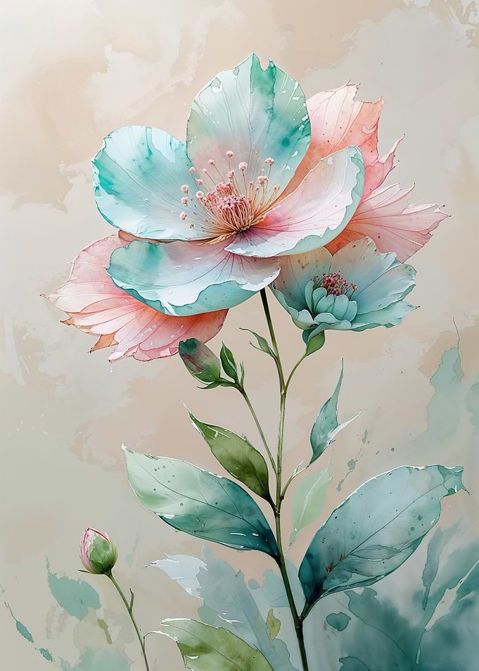 Watercolor Floral Art