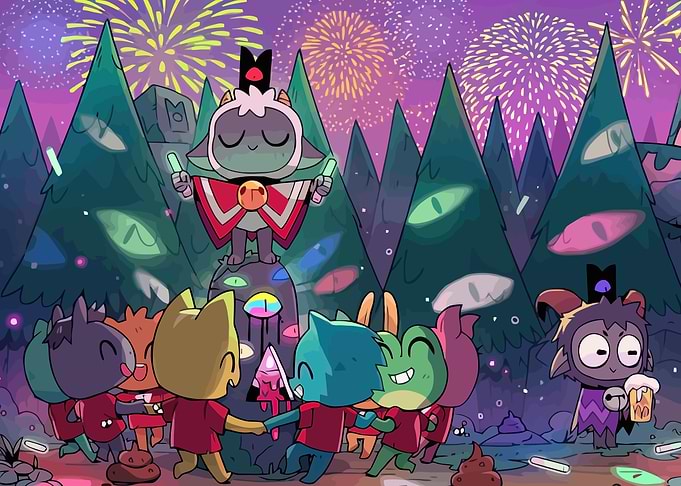 Cat-like Creatures Celebrate