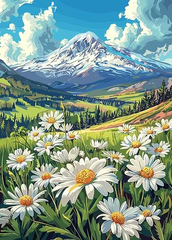 Mountain Meadow Daisies