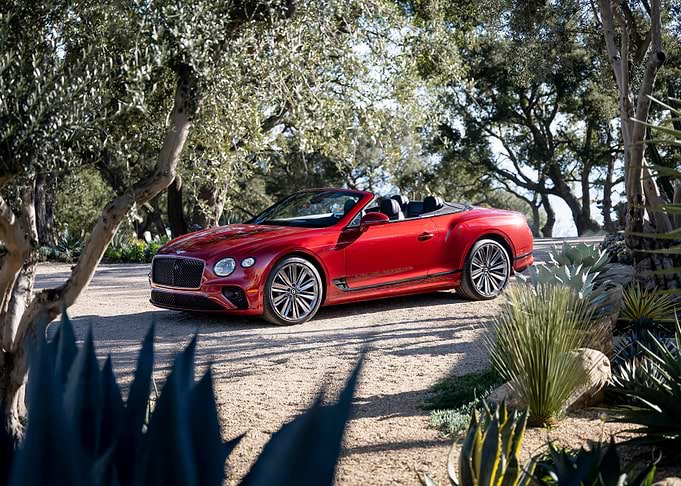 Red Bentley Continental GT Convertible