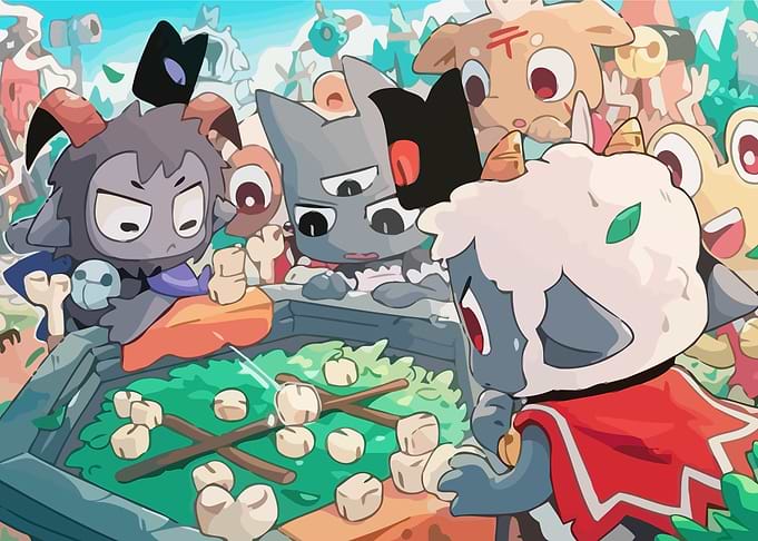 Cute Animal Characters Playing