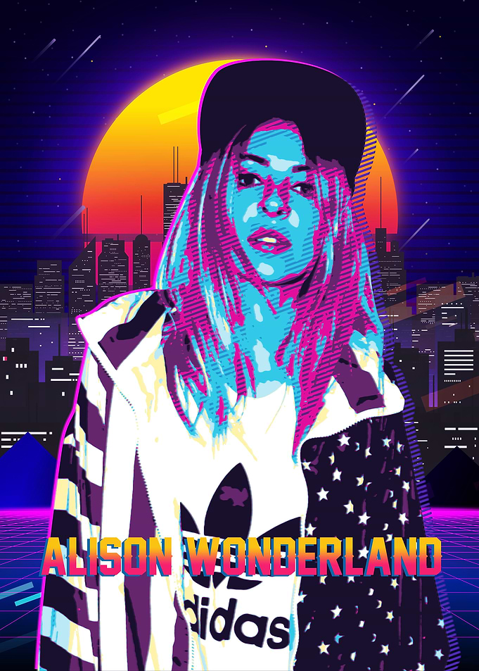 Alison Wonderland Retro Poster