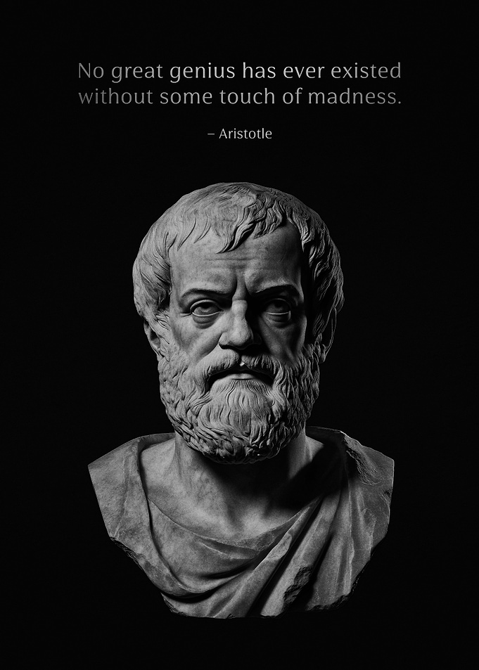 Aristotle Stoic Quote & Bust