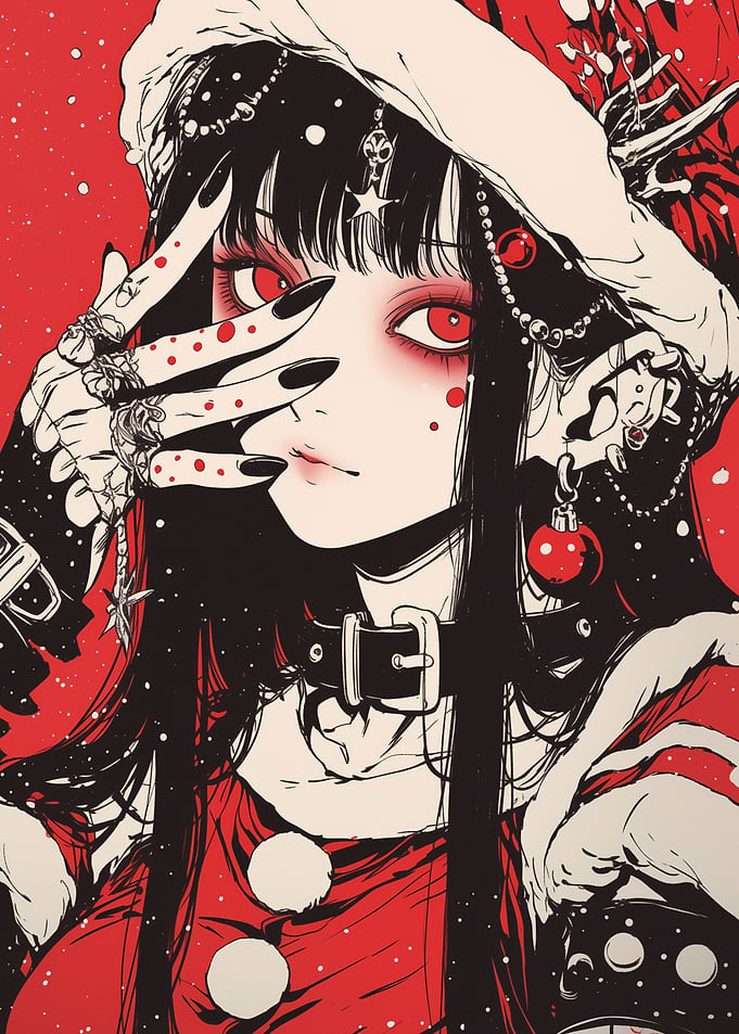 Gothic Santa Girl