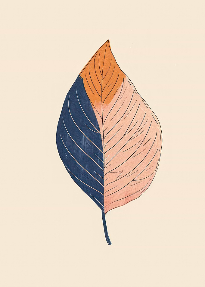 Abstract Leaf Illustration