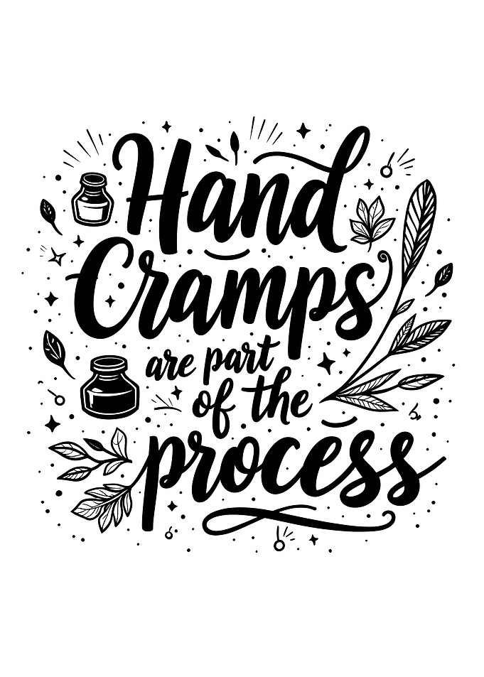 Hand Cramps Are Part of the Process Calligraphy and Hand Lettering