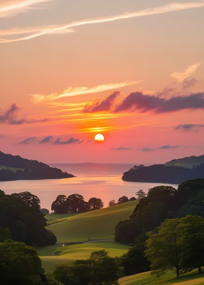 Sunset Over Water