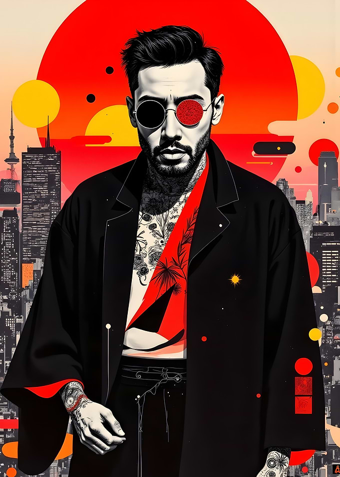 Urban Samurai Pop Art