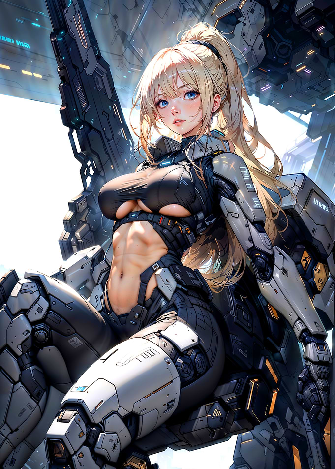 Cyberpunk Female Warrior