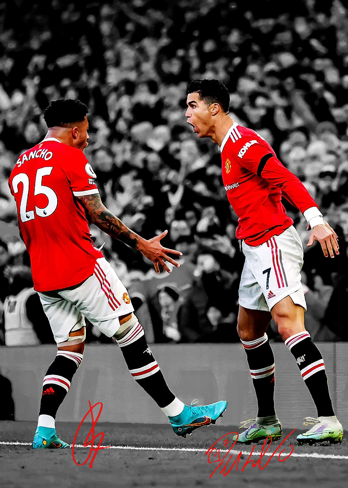 Ronaldo & Sancho Celebration