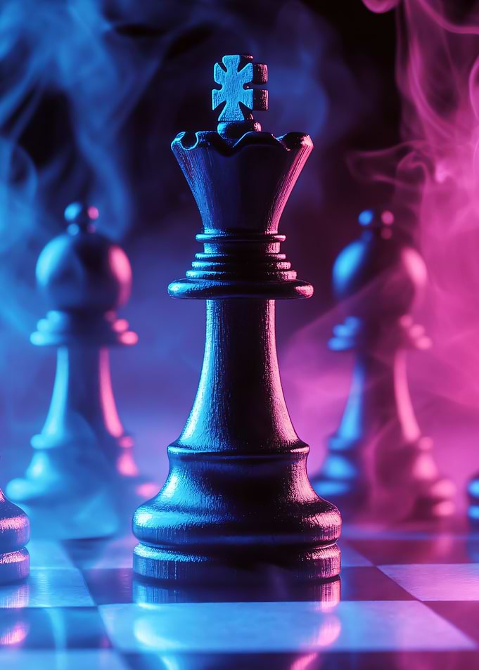 Chess Queen in Smoke