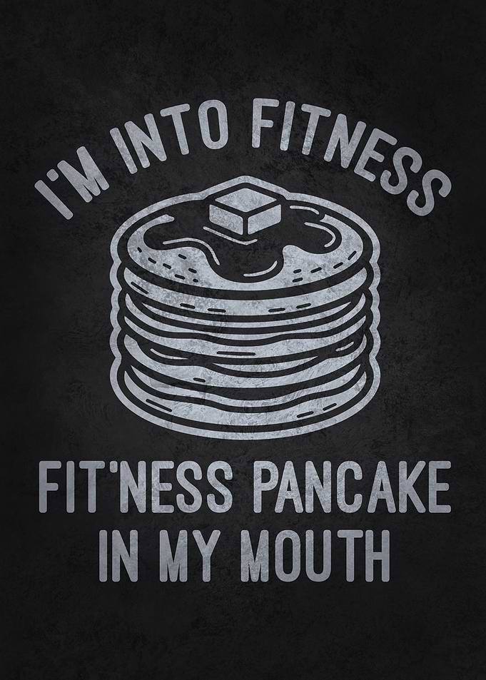Fitness Pancake In My Mouth - Funny Workout