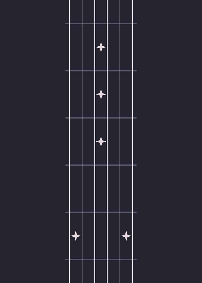 Space guitar neck