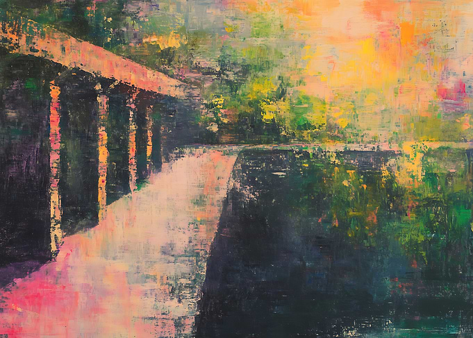 Abstract Landscape with Columns