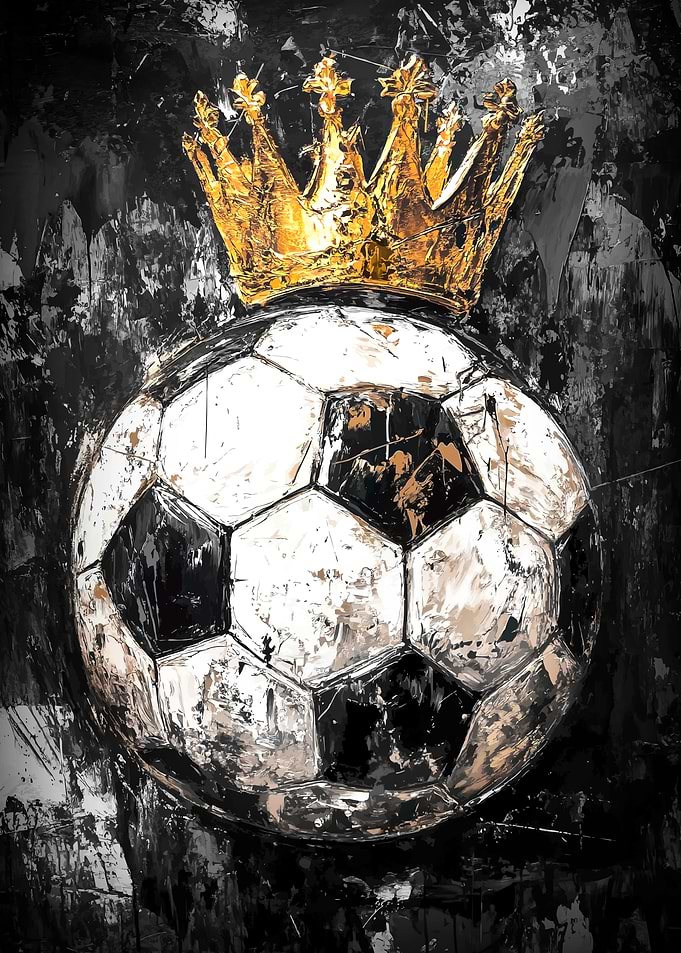 Soccer King Vector Art