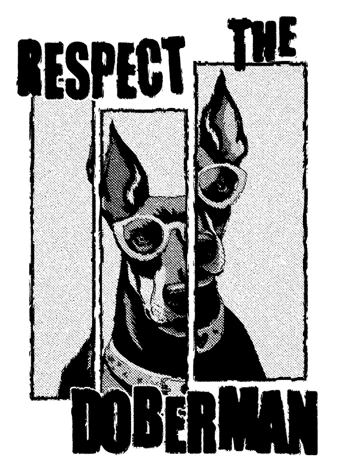 Respect The Doberman Grundy Edgy Style