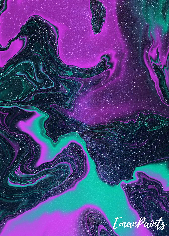 *Cosmic Dance Abstract Galaxy Painting
