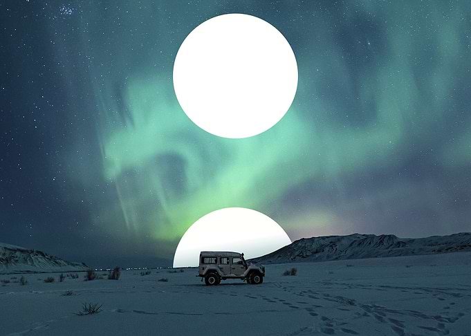 Northern Lights Landscape