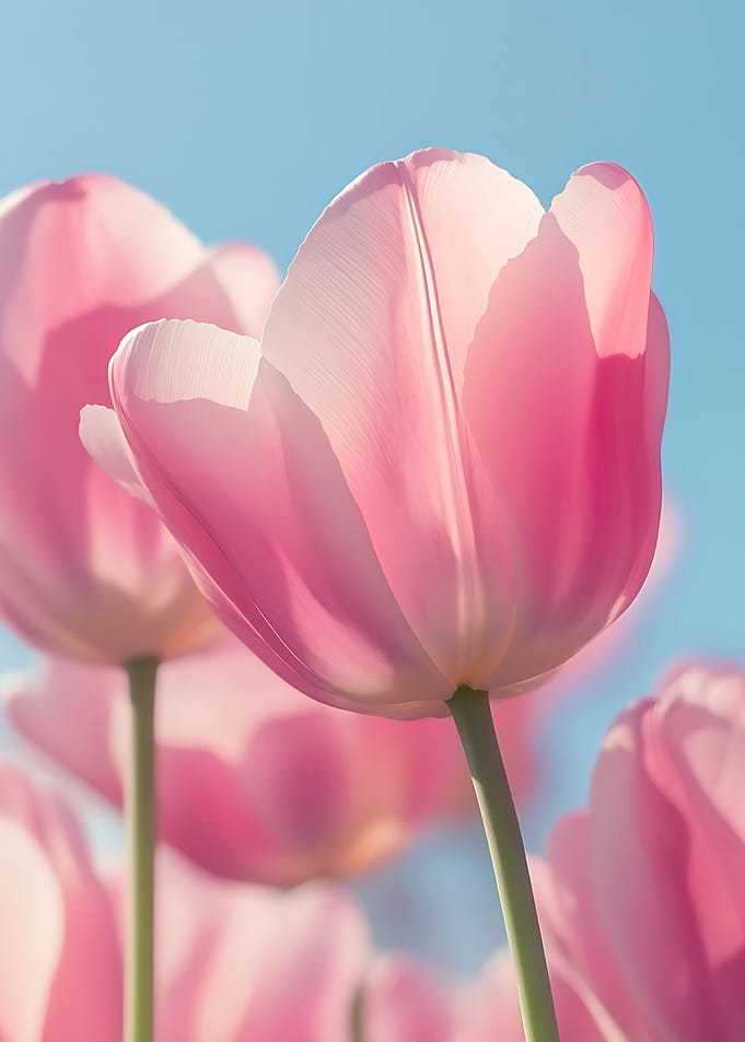 Blush Pink Tulip – Delicate Floral Art