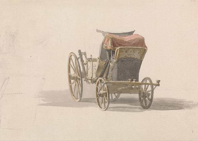 Vintage Carriage Watercolor