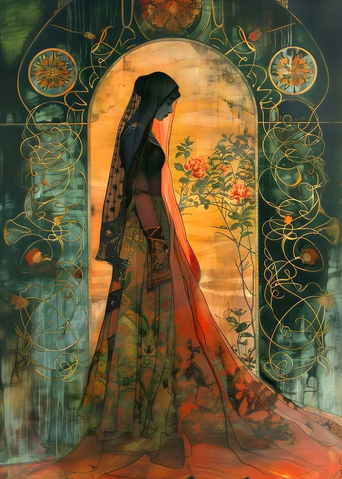 Woman In A Garden