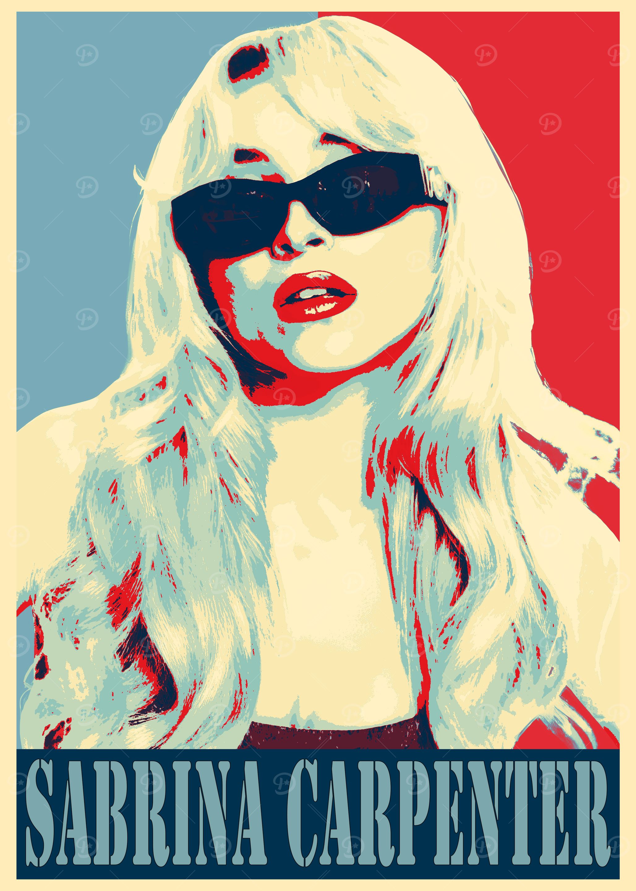 Sabrina Carpenter Pop Art Poster