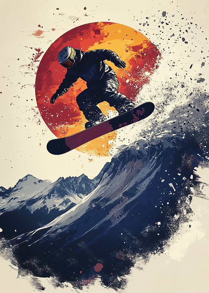 Snowboarder Silhouette