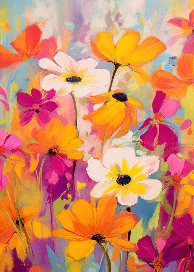 Vibrant Floral Painting