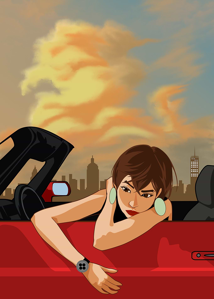 anime city girl