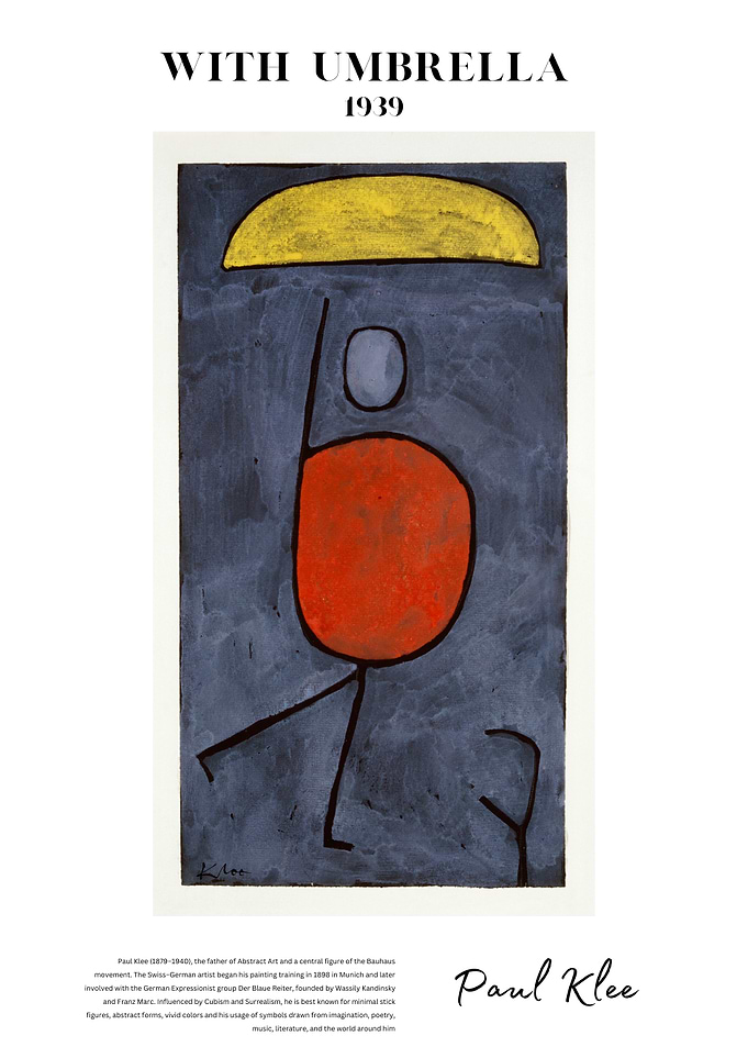 With Umbrella by Paul Klee