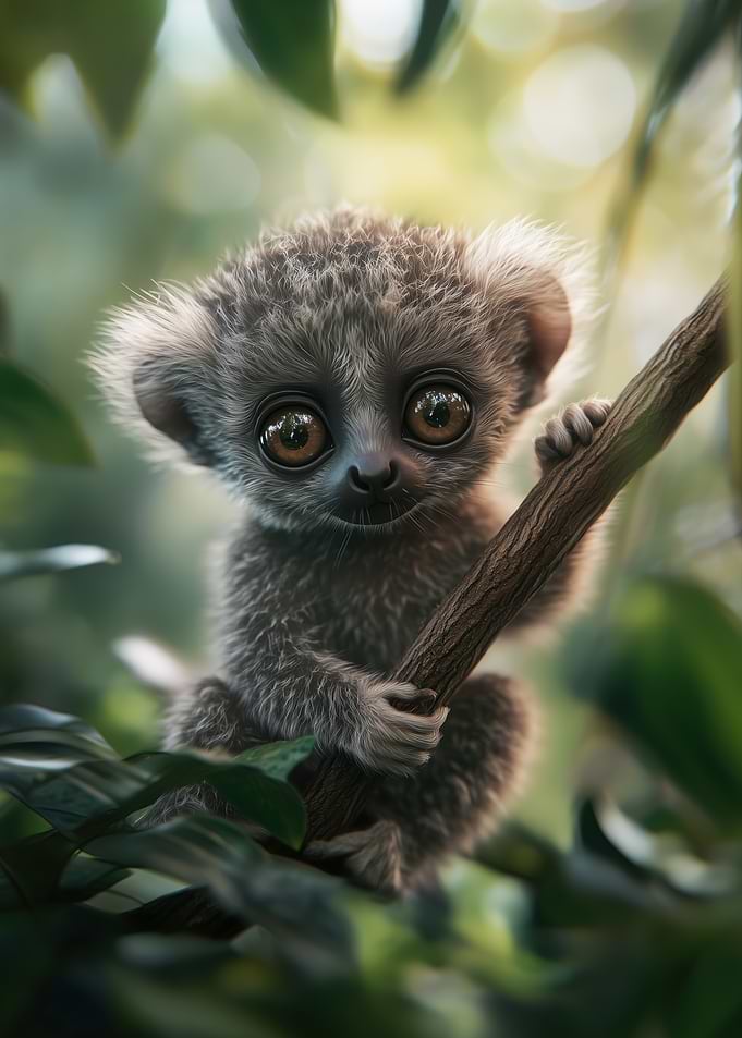Cute Baby Lemur