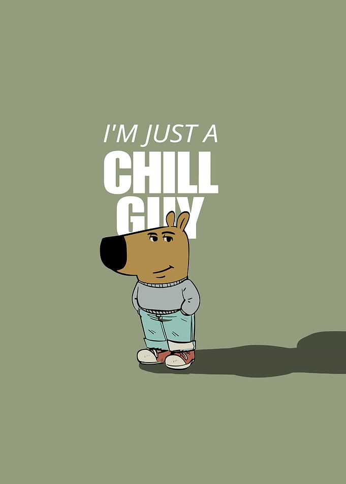 Just Chill Guy Cartoon